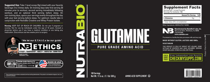 Glutamine 500 grams